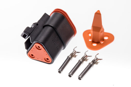 Connector  weiblich  3 polig mit Crimpverbinder CSF11298