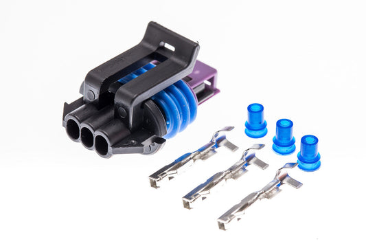 Connector  weiblich  3 polig mit Einzeladerabdichtungen & Crimpverbinder CSF11305