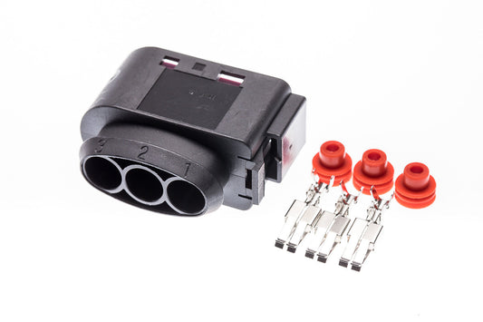 Connector  weiblich  3 polig mit Einzeladerabdichtungen & Crimpverbinder CSF11320