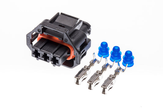 Connector  weiblich  3 polig mit Einzeladerabdichtungen & Crimpverbinder CSF11338