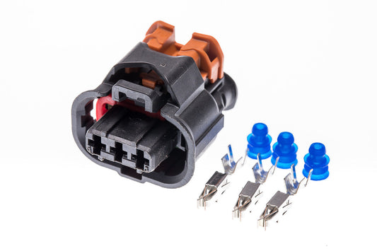 Connector  weiblich  3 polig mit Einzeladerabdichtungen & Crimpverbinder CSF11339