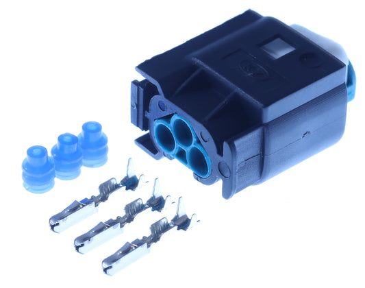 Connector  weiblich  3 polig mit Einzeladerabdichtungen & Crimpverbinder CSF11367