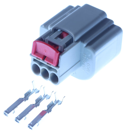 Connector  weiblich  3 polig mit Crimpverbinder CSF11471