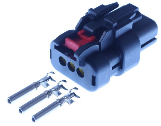 Connector  weiblich  3 polig mit Crimpverbinder CSF11473