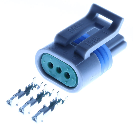 Connector  weiblich  3 polig mit Crimpverbinder CSF11598