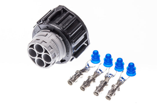 Connector weiblich 4 polig mit Einzeladerabdichtungen & Crimpverbinder CSF11754