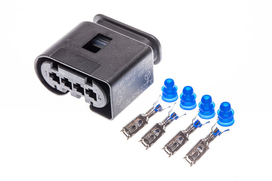 Connector weiblich 4 polig mit Einzeladerabdichtungen & Crimpverbinder CSF11759