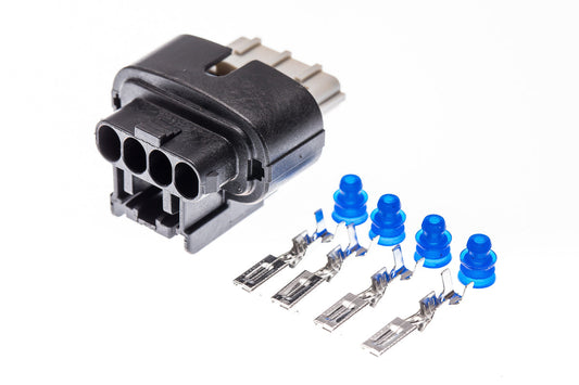 Connector weiblich 4 polig mit Einzeladerabdichtungen & Crimpverbinder CSF11765