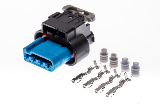 Connector weiblich 4 polig mit Einzeladerabdichtungen & Crimpverbinder CSF11772