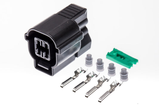 Connector weiblich 4 polig mit Einzeladerabdichtungen & Crimpverbinder CSF11782