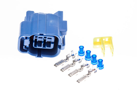 Connector weiblich 4 polig mit Einzeladerabdichtungen & Crimpverbinder CSF11788