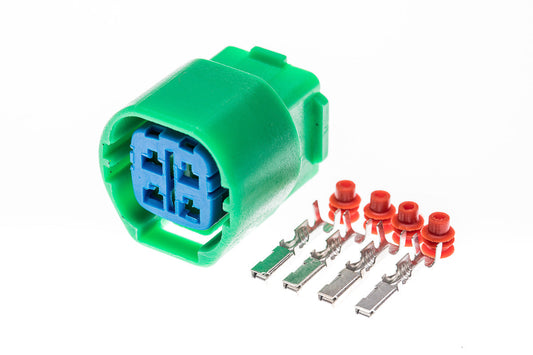 Connector weiblich 4 polig mit Einzeladerabdichtungen & Crimpverbinder CSF11810