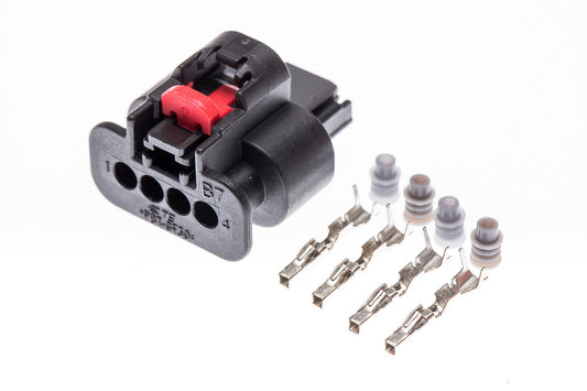 Connector weiblich 4 polig mit Einzeladerabdichtungen & Crimpverbinder CSF11819