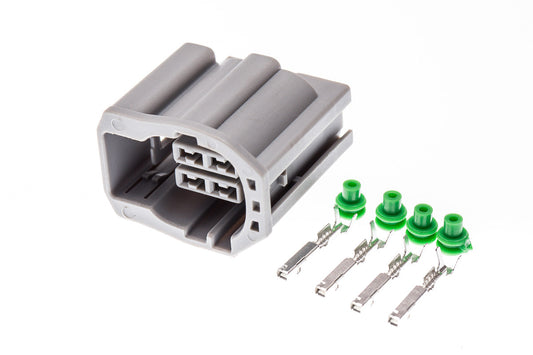 Connector weiblich 4 polig mit Einzeladerabdichtungen & Crimpverbinder CSF11840