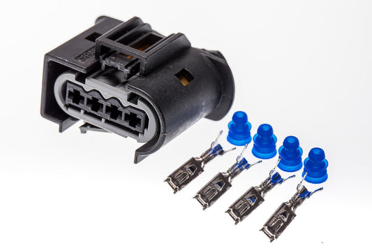 Connector weiblich 4 polig mit Einzeladerabdichtungen & Crimpverbinder CSF11849