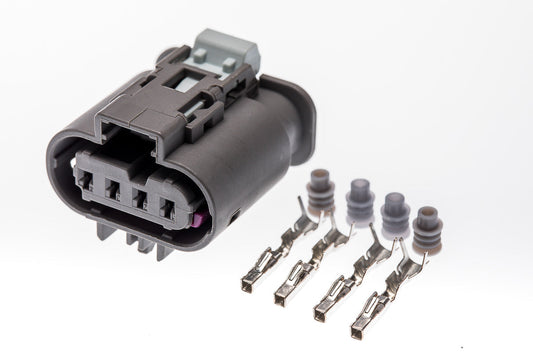 Connector weiblich 4 polig mit Einzeladerabdichtungen & Crimpverbinder CSF11852