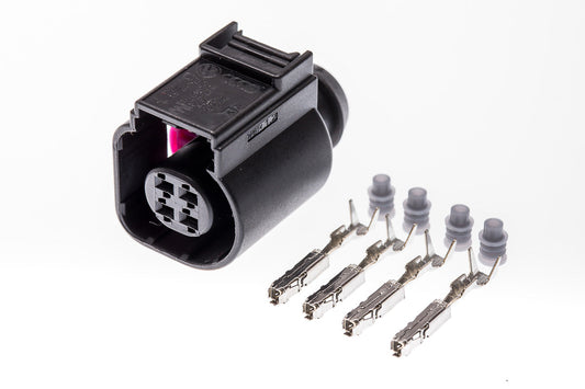 Connector weiblich 4 polig mit Einzeladerabdichtungen & Crimpverbinder CSF11870