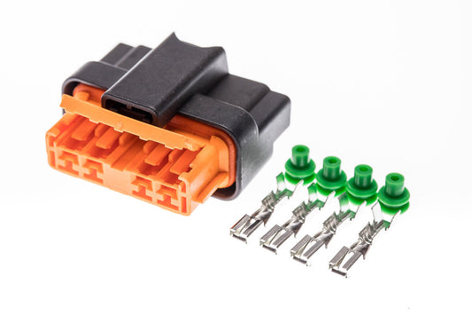 Connector weiblich 4 polig mit Einzeladerabdichtungen & Crimpverbinder CSF11876