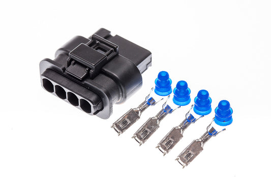 Connector weiblich 4 polig mit Einzeladerabdichtungen & Crimpverbinder CSF11892