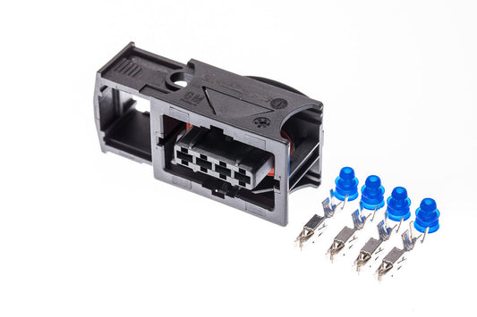 Connector weiblich 4 polig mit Einzeladerabdichtungen & Crimpverbinder CSF11903
