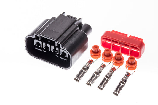 Connector weiblich 4 polig mit Einzeladerabdichtungen & Crimpverbinder CSF11905