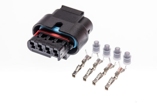 Connector weiblich 4 polig mit Einzeladerabdichtungen & Crimpverbinder CSF11908