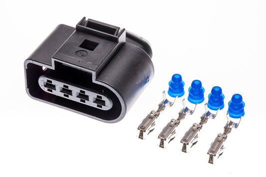 Connector weiblich 4 polig mit Einzeladerabdichtungen & Crimpverbinder CSF11921