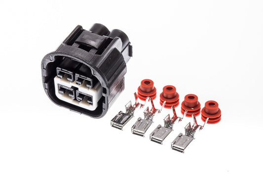 Connector weiblich 4 polig mit Einzeladerabdichtungen & Crimpverbinder CSF11925