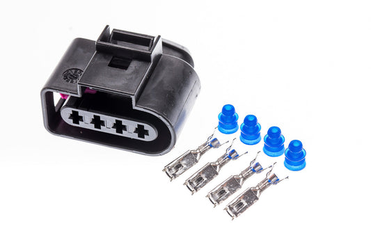 Connector weiblich 4 polig mit Einzeladerabdichtungen & Crimpverbinder CSF11930