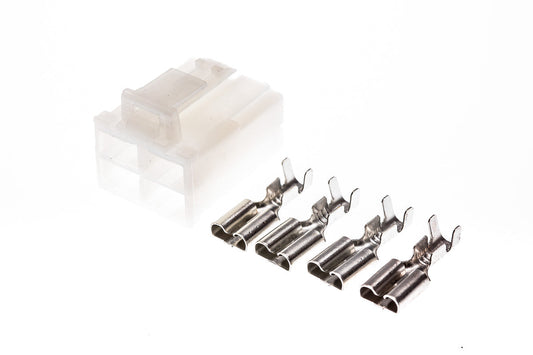 Connector weiblich 4 polig mit Crimpverbinder CSF12018