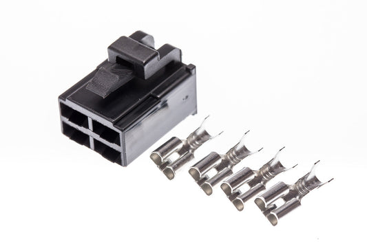 Connector weiblich 4 polig mit Crimpverbinder CSF12020