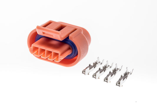 Connector weiblich 4 polig mit Crimpverbinder CSF12022