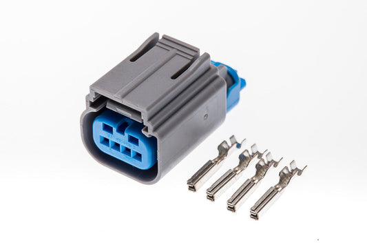 Connector weiblich 4 polig mit Crimpverbinder CSF12028