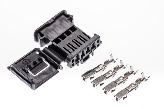 Connector weiblich 4 polig mit Crimpverbinder CSF12034