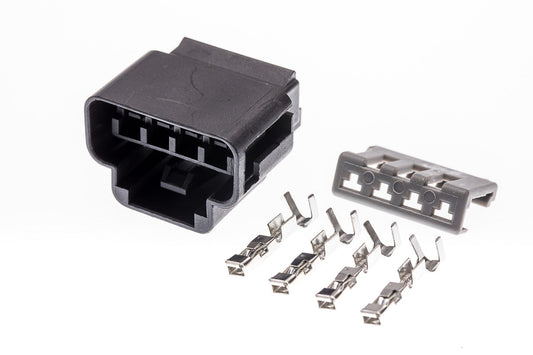Connector weiblich 4 polig mit Crimpverbinder CSF12038