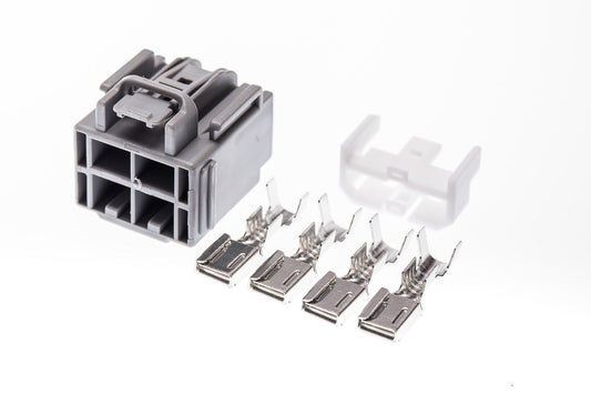 Connector weiblich 4 polig mit Crimpverbinder CSF12039