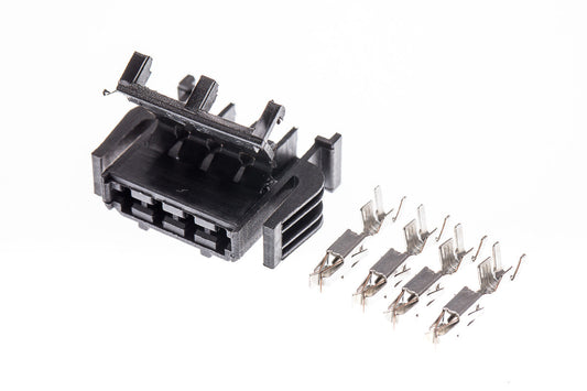 Connector weiblich 4 polig mit Crimpverbinder CSF12058