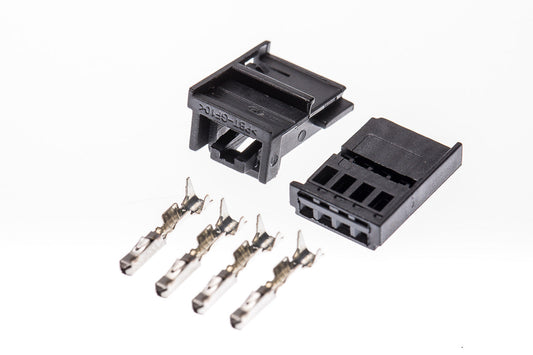 Connector weiblich 4 polig mit Crimpverbinder CSF12072