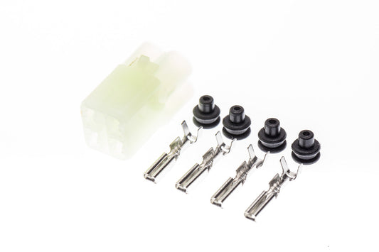Connector weiblich 4 polig mit Einzeladerabdichtungen & Crimpverbinder CSF12075