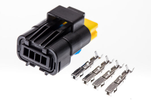 Connector weiblich 4 polig mit Crimpverbinder CSF12096