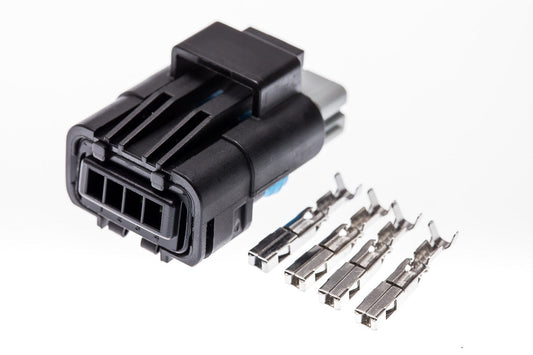 Connector weiblich 4 polig mit Crimpverbinder CSF12097