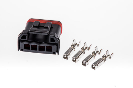 Connector weiblich 4 polig mit Crimpverbinder CSF12106