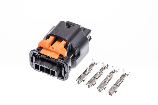 Connector weiblich 4 polig mit Crimpverbinder CSF12118