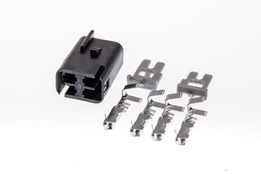 Connector weiblich 4 polig mit Crimpverbinder CSF12126