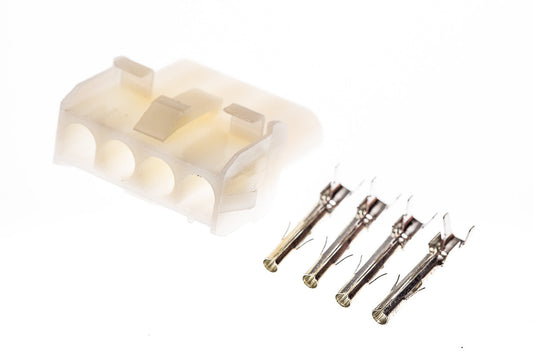 Connector weiblich 4 polig mit Crimpverbinder CSF12128