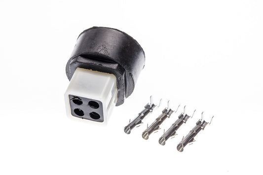 Connector weiblich 4 polig mit Crimpverbinder CSF12130