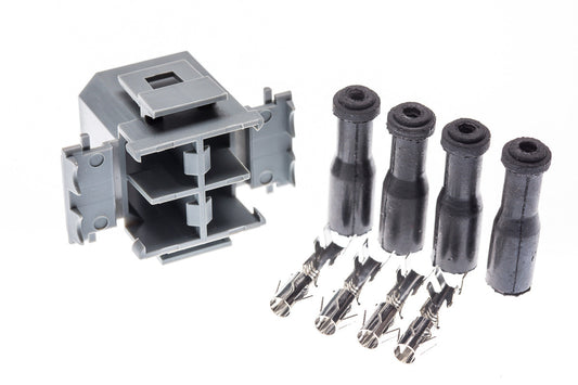 Connector weiblich 4 polig mit Crimpverbinder CSF12131