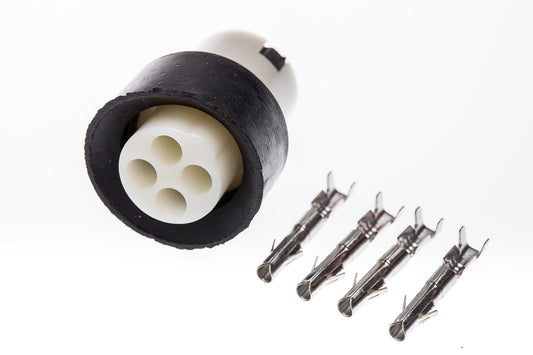 Connector weiblich 4 polig mit Crimpverbinder CSF12133