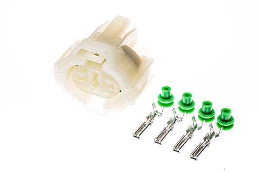 Connector weiblich 4 polig mit Einzeladerabdichtungen & Crimpverbinder CSF12153