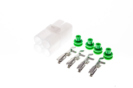 Connector weiblich 4 polig mit Einzeladerabdichtungen & Crimpverbinder CSF12154